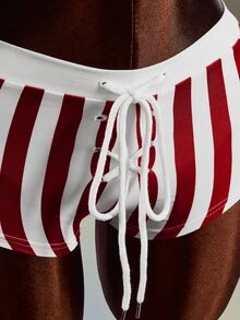 Amplova Women's Red & White Long T-Shirt & Fitted Shorts Sports Set - Red and White - View 7