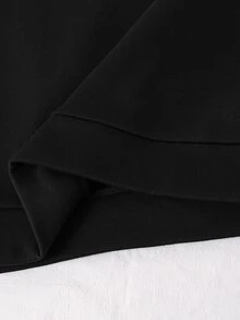 SHEIN 兒童青少年男孩服飾 男孩連帽衫 男孩運動長褲 拼色連帽衫與運動長褲2件套 高 CP 值 適合通勤、上學、日常休閒、學院風、旅行、運動 - 黑色 - 查看 8