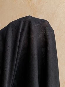 Soleia Women's Front Knot Ruched Ruffle Asymmetrical Hem Dress - Black - View 7
