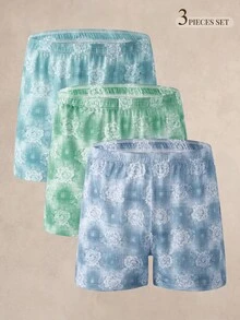 EverLounge Men's Printed Allover Pants 3 Pieces Set - Multicolor - View 1