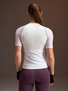 Powerista Jaket Sepeda Lengan Pendek Putih Wanita - Putih - View 2