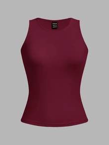 SHEIN EZwear 4件裝休閒極簡風女款性感短版緊身背心，適合夏秋層次穿搭 - 彩色 - 查看 5