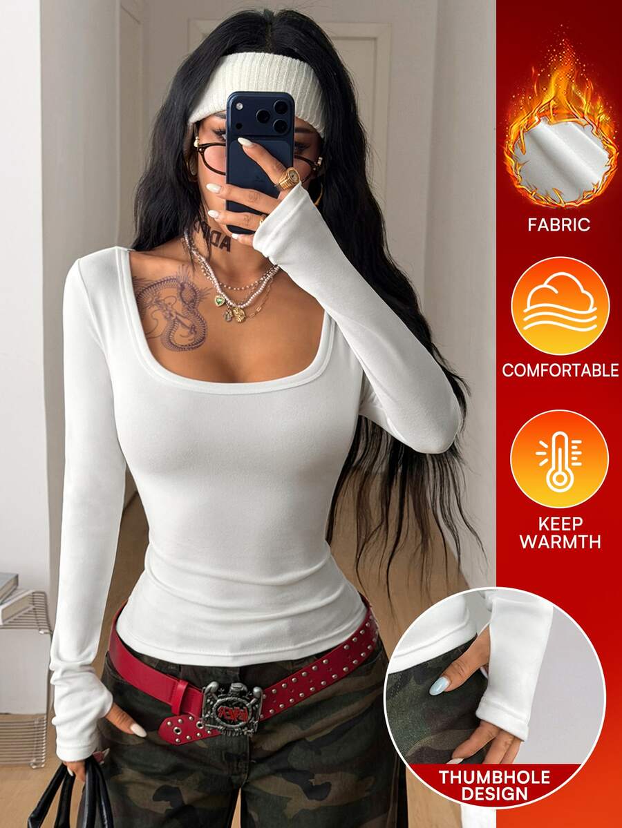 Coolane Women's Y2K Streetwear Tree Branch Pattern Bustier V-Neck T-Shirt - White - View 1