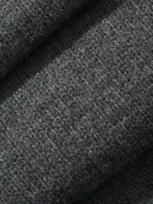 FRIFUL Women's Solid Color Long Sleeve Top And Pants Knit Two Pieces Set - Grey - View 7