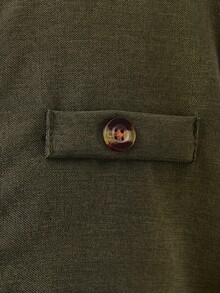 兒童小男孩學院風刺繡Logo立領長袖襯衫/長褲套裝 - 彩色 - 查看 7