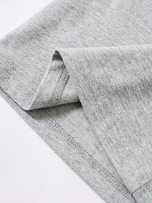 SHEIN 青少年女孩拼色休閒日常喇叭褲 - 彩色 - 查看 3