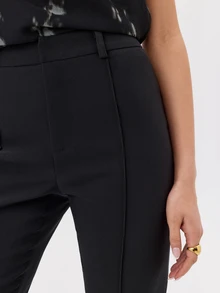 KÆRIA Hus CELANA PANJANG SLIM LEG DENGAN BELAHAN SAMPING - Hitam - View 7