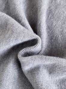2pcs/Set Autumn/Winter Tween Girls Round Neck Fuzzy Knit Sweater And Ruffle Hem Long Pants Set - Grey - View 6