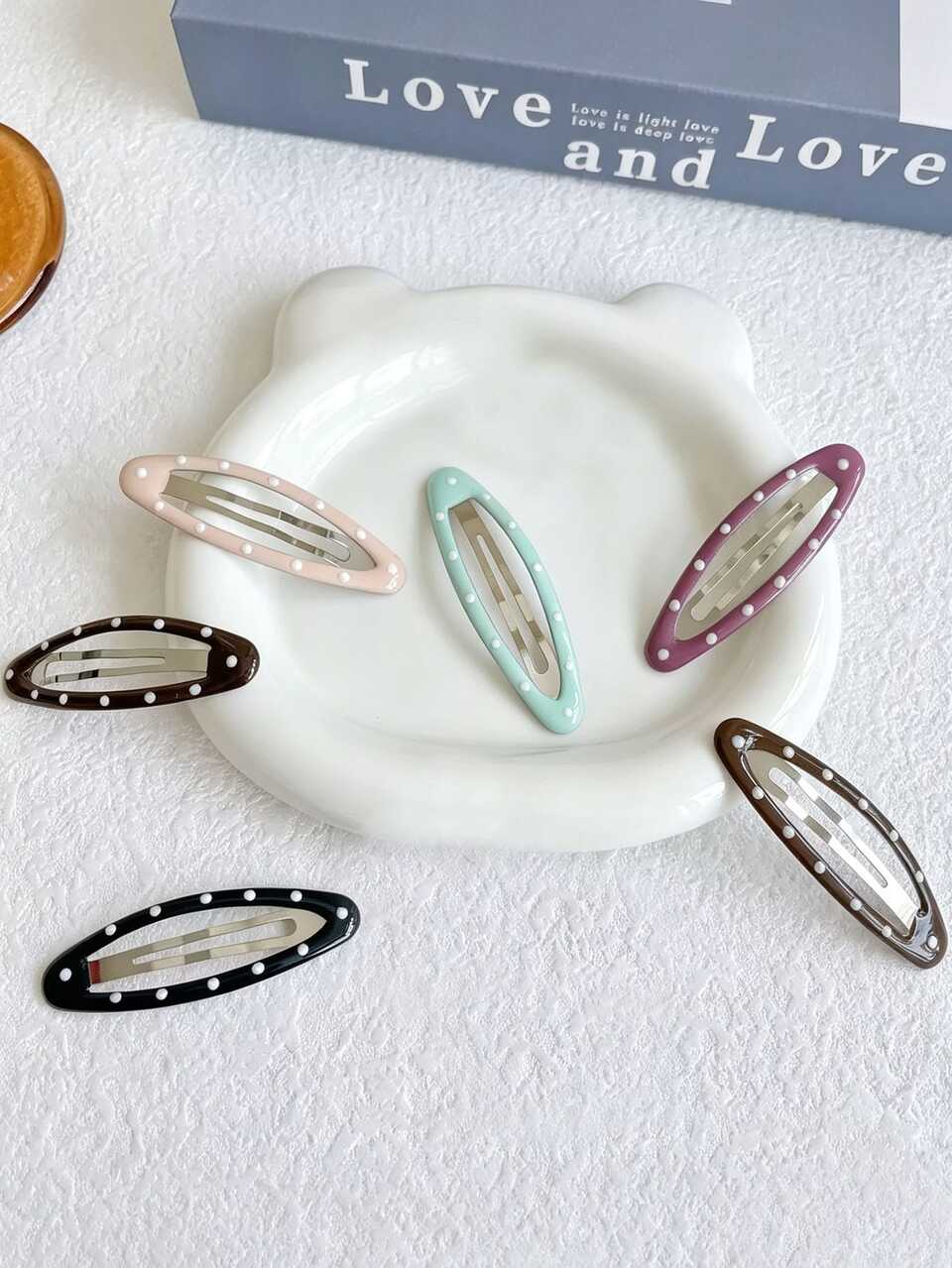 Women's Vintage Polka Dot Fashion Hair Clip