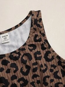 SHEIN Tween Girl Tween Girl Black White Polka Dots Print Mock Neck Zip-Up Jacket Camisole & Bike Shorts 3Pcs Set - Brown - View 11