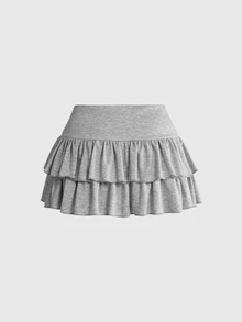 ROMWE Y2K Hot Girl Metal Rivet Napoleon Design Mini Cake Skirt Plus ...