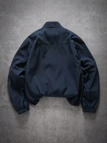 PAVTROS Men's Autumn Casual Commuter Jacket - Navy Blue - View 2