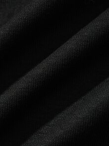 DAZY Gaun Hamil Gaya Korea Musim Semi/Musim Gugur dengan Trim Kontras, Lengan Panjang, dan Elastis Pas Badan - Hitam - View 7