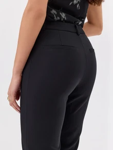 KÆRIA Hus CELANA PANJANG SLIM LEG DENGAN BELAHAN SAMPING - Hitam - View 6