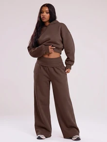 MUSERA Sweatshirt & Hoodie Wanita - Coffee Brown - View 3
