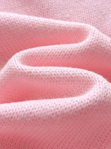 SHEIN 女嬰 2 件組粉色套裝，新生兒針織連身衣，優雅甜美設計泡泡袖粉色蝴蝶結，女嬰連身褲，女嬰長袖連身衣，秋冬女嬰針織衫，舒適新生女嬰套裝 - 粉色 - 查看 7