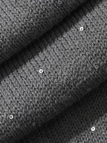 DAZY Women's 2pcs Set Gray Casual Loose Crew Neck Long Sleeve Sweater And Straight Leg Pants, Autumn - Grey - View 7