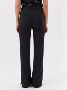KÆRIA Hus CELANA PANJANG SLIM LEG DENGAN BELAHAN SAMPING - Hitam - View 2