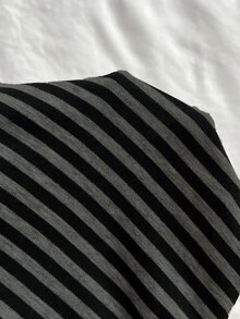 Elamini 女款優雅通勤休閒時尚百搭條紋細肩帶上衣與長褲兩件套 - 彩色 - 查看 7