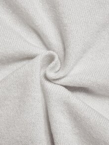 Medorina Women's Autumn Casual Colorblock Trim Cardigan - White - View 3