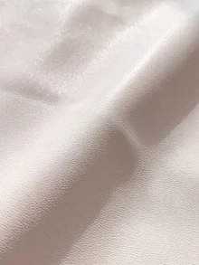 Comfortcana 秋季慶典 Y2K 派對多件組 高腰側綁帶包臀人造皮革裙褲 黑色與米色 - 彩色 - 查看 5