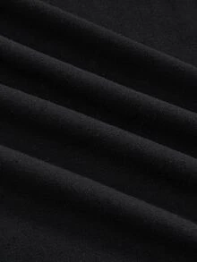 ROMWE Gothic Dark Mysterious Academy Black Skull Moth Sun Moon Star Pattern Women's Tank Top - Black - View 3