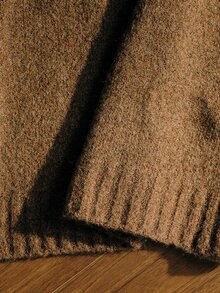 MOTF PREMIUM WOMEN'S AUTUMN/WINTER KNIT STRAPLESS FITTED ELEGANT SHORT DRESS - Camel - View 7