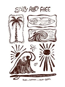 Daypath White Standard Size Men's Letter & Palm Tree Print Tank Top - White - View 2