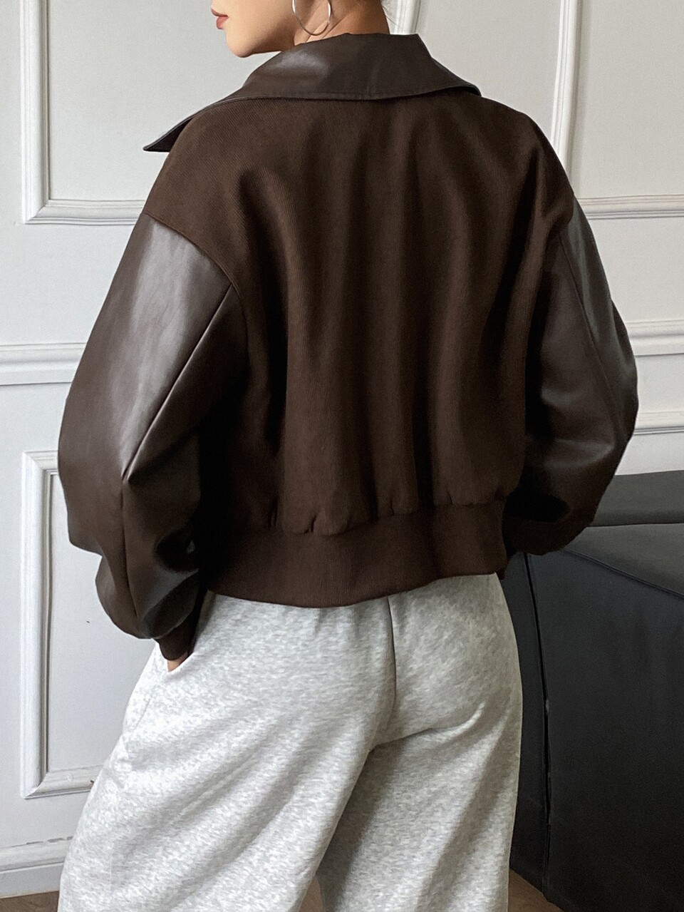 Autumn/Winter Loose Casual Colorblock Fashion Jacket
