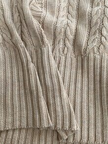 Feyla Women's Autumn/Winter Elegant Fur Collar Sweater & Knitted Skirt 2 Pieces Set - Apricot - View 7