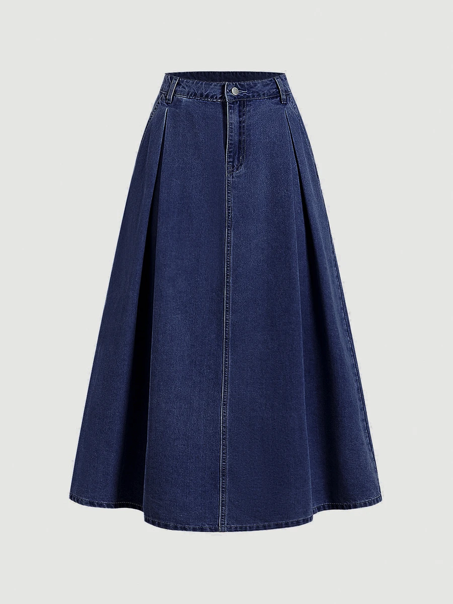 SHEIN MOD 女款休閒牛仔裙，秋季