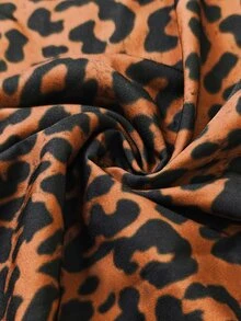 LUMIGAL Fall Clothes FOR WomenLady's Elegant Leopard Print Autumn Two Pieces Set - Brown - View 7