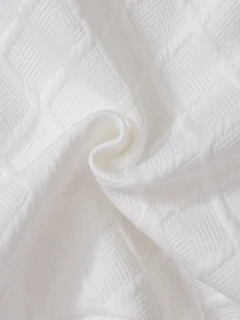 SHEIN Sweatshirt Lengan Panjang Leher Bulat Bertekstur untuk Bayi Laki-laki, Kasual Serbaguna, Cocok untuk Musim Gugur/Dingin - Putih - View 5