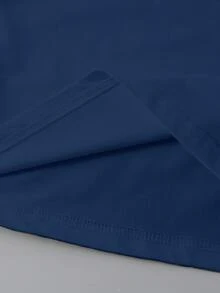 Breezaya 大尺碼休閒字母 LIMITED 限定版 T-shirt 熱鑽圖案圓領上衣 休閒圖案女款上衣 - 藏蓝色 - 查看 5