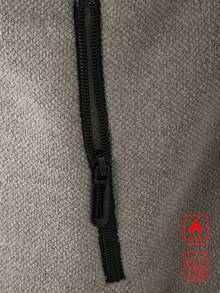 Manfinity Homme 男士長版連帽針織保暖內裡開襟毛衣外套，秋冬款/飛行夾克 徒步沙灘灰色休閒款，適合批發採購 - 米色 - 查看 4