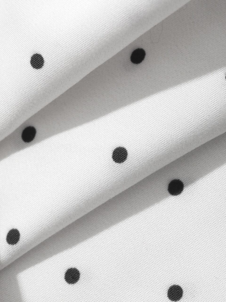 Women's Patchwork Polka Dot Pattern Off-Shoulder Single-Breasted Fashion Shirt Fall