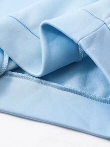 SHEIN 青少年男孩字母印花落肩長袖連帽衛衣與運動長褲休閒套裝 - 彩色 - 查看 8