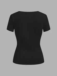SHEIN EZwear 3件組女款休閒百搭素色短袖T恤 - 彩色 - 查看 9
