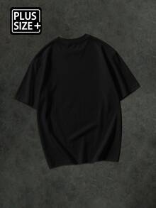 Sport MetroGents Men's Plus Size Colorblock Trim Sports T-Shirt - Black - View 2