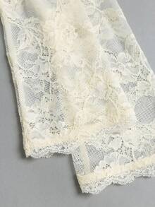 Sweetra New Lace Chinese Style Bell Sleeve Blouse, Small Stand Collar, Elegant And Sweet, Suitable For Casual Outfits - Apricot - View 4