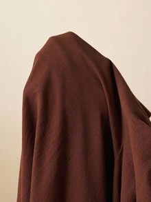 Boho Mama Maternity Vacation Casual Solid Color Dress - Brown - View 7