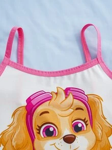 SHEIN | PAW Patrol Young Girl Cartoon Print Camisole Style Underwear Set - White - View 9