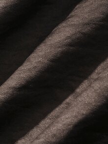 Dazy Plus 純色寬鬆翻領長袖夾克與長褲休閒街頭度假風春秋兩件套 - 鏽棕色 - 查看 3