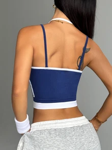 SHEIN Velisys 簡約時尚休閒日常健身女款運動背心 - 彩色 - 查看 6