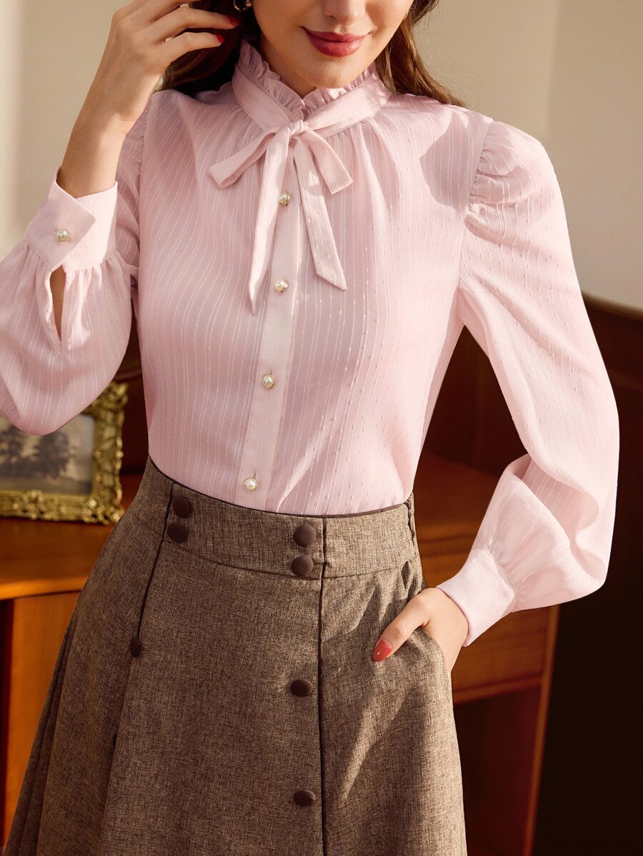 Vintamour Vintage French Romantic Classic Elegant Women's Fitted ...