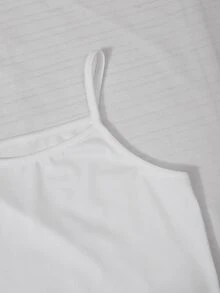 SHEIN 3件組 青少年女孩海軍藍返校系列 藍色條紋飾邊連帽拉鍊外套、背心與寬鬆褲套裝 - 藍色 - 查看 8
