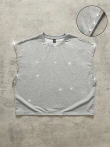 ROMWE MEN Áo ba lỗ Nam - Xám - Xem 1