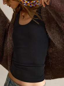 SHEIN Autumn/Winter Fashion Gradient Ombre Dolman Sleeve Cardigan Sweater - Coffee Brown - View 6