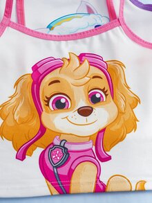 SHEIN | PAW Patrol Young Girl Cartoon Print Camisole Style Underwear Set - White - View 5