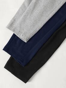 SHEIN Girlism 驚喜盒子 [隨機6件商品，發送3件] 青少年女孩針織純色高腰運動瑜伽單車短褲、手機包，3件套 - 藏蓝色 - 查看 4